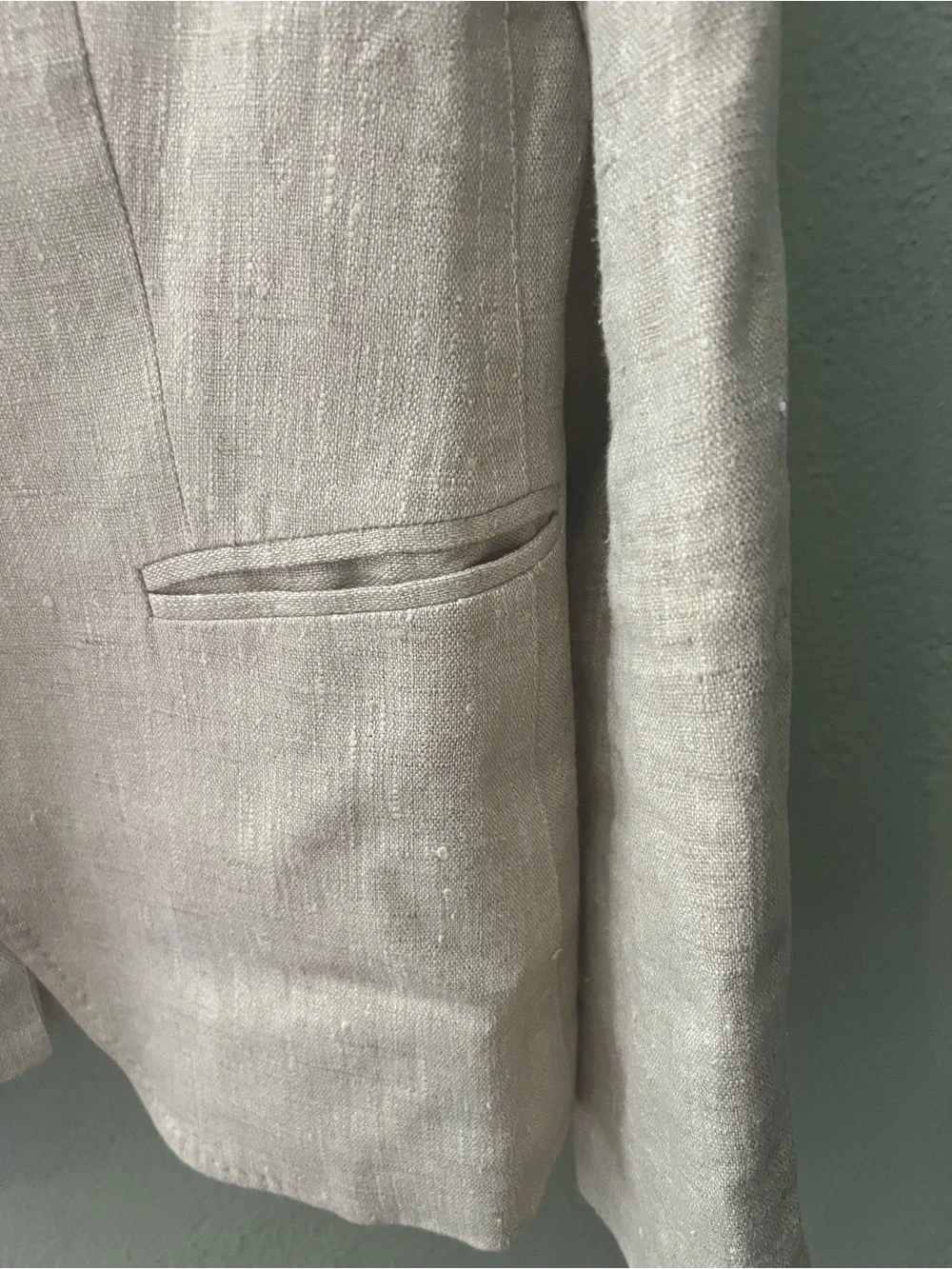 J. Crew Women's Light Beige 100% Linen Blazer